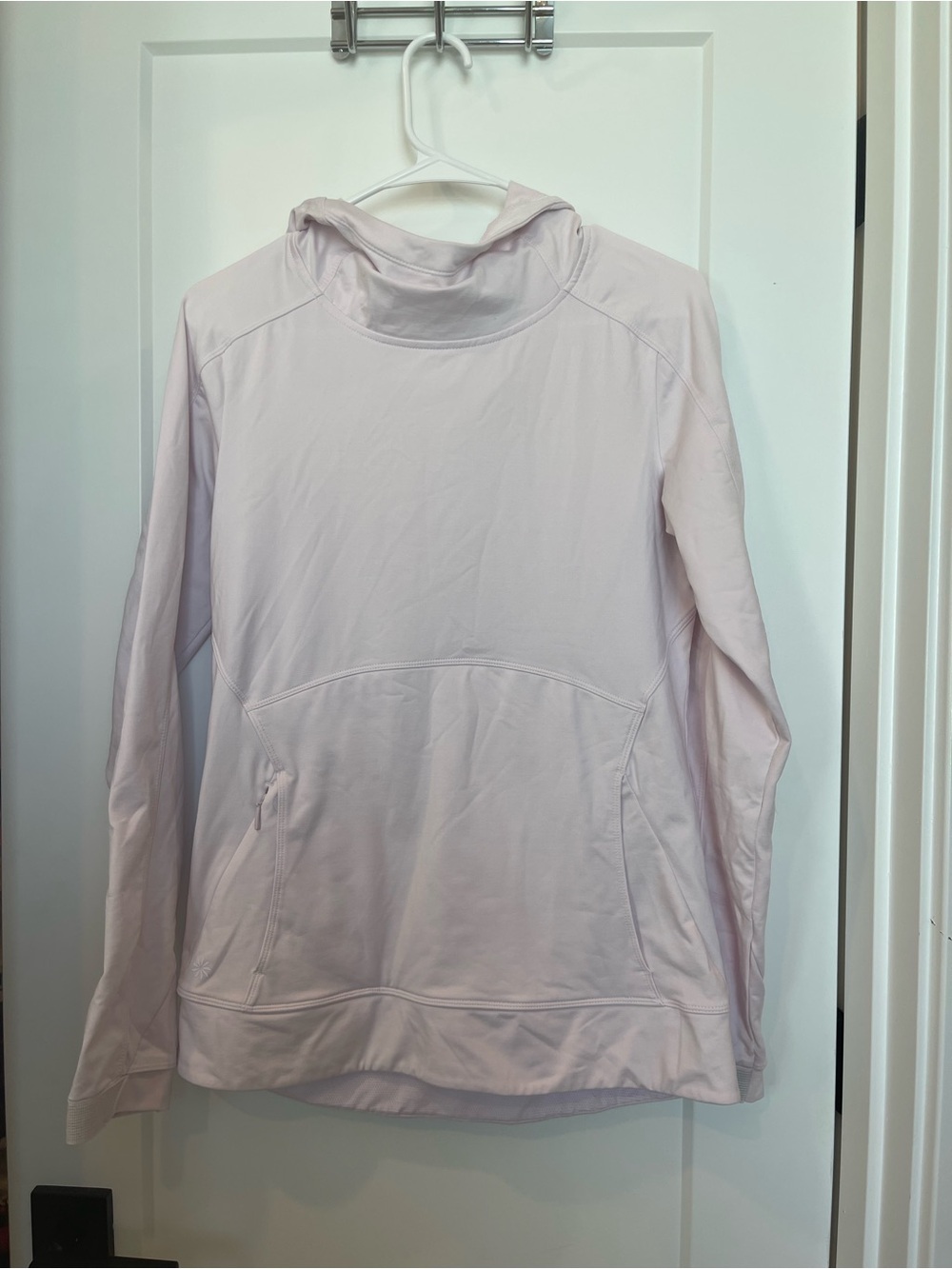 Athleta Light Pink Pullover Hooded Utility Jacket